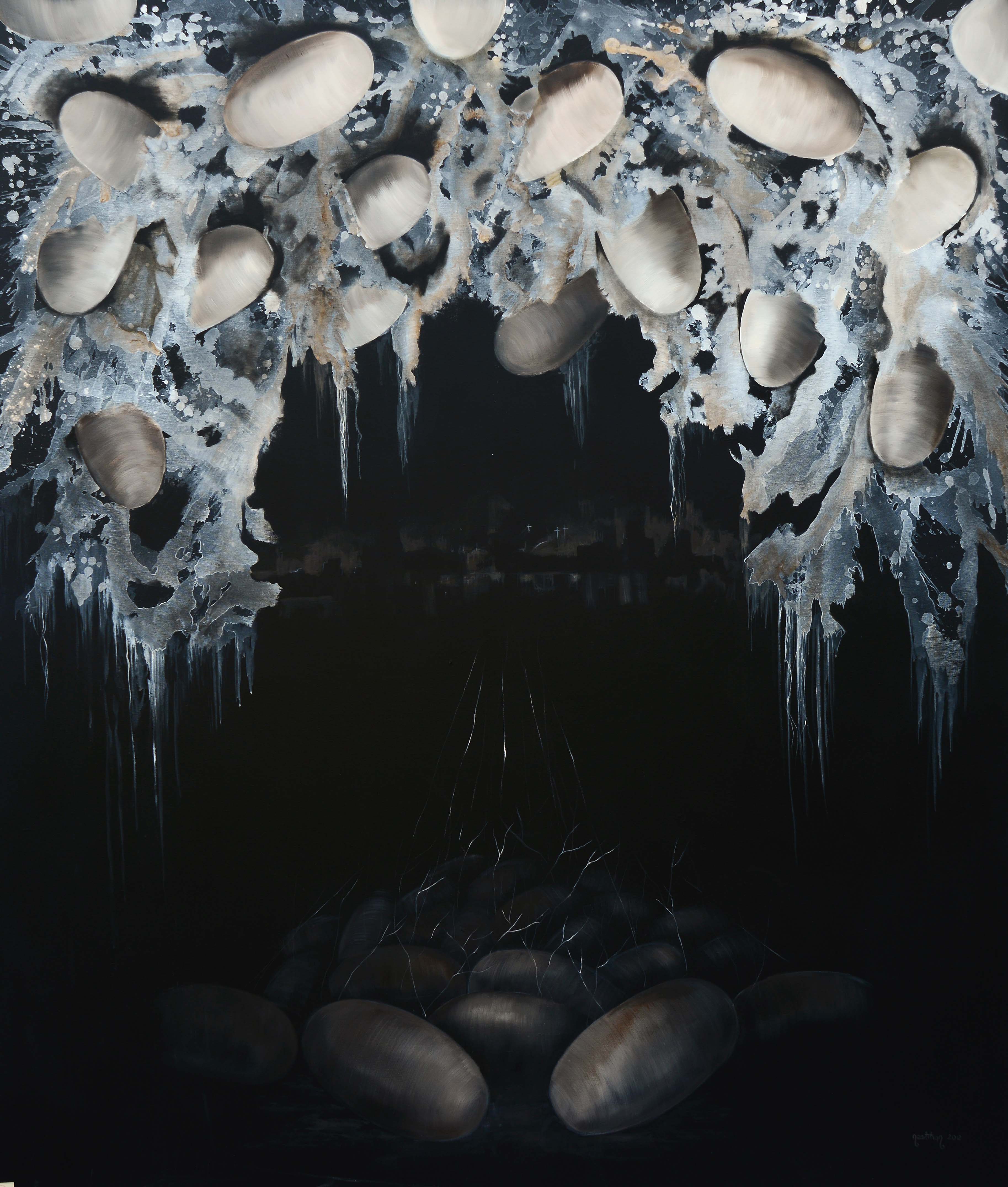 Lacrima, 2012, Tuval üzerine akrilik ve yağlıboya- Acrylic and oil on canvas, 200×170 cm